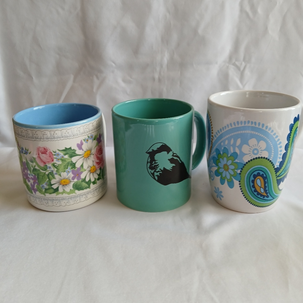 Vintage Assorted 3 Coffee Mugs